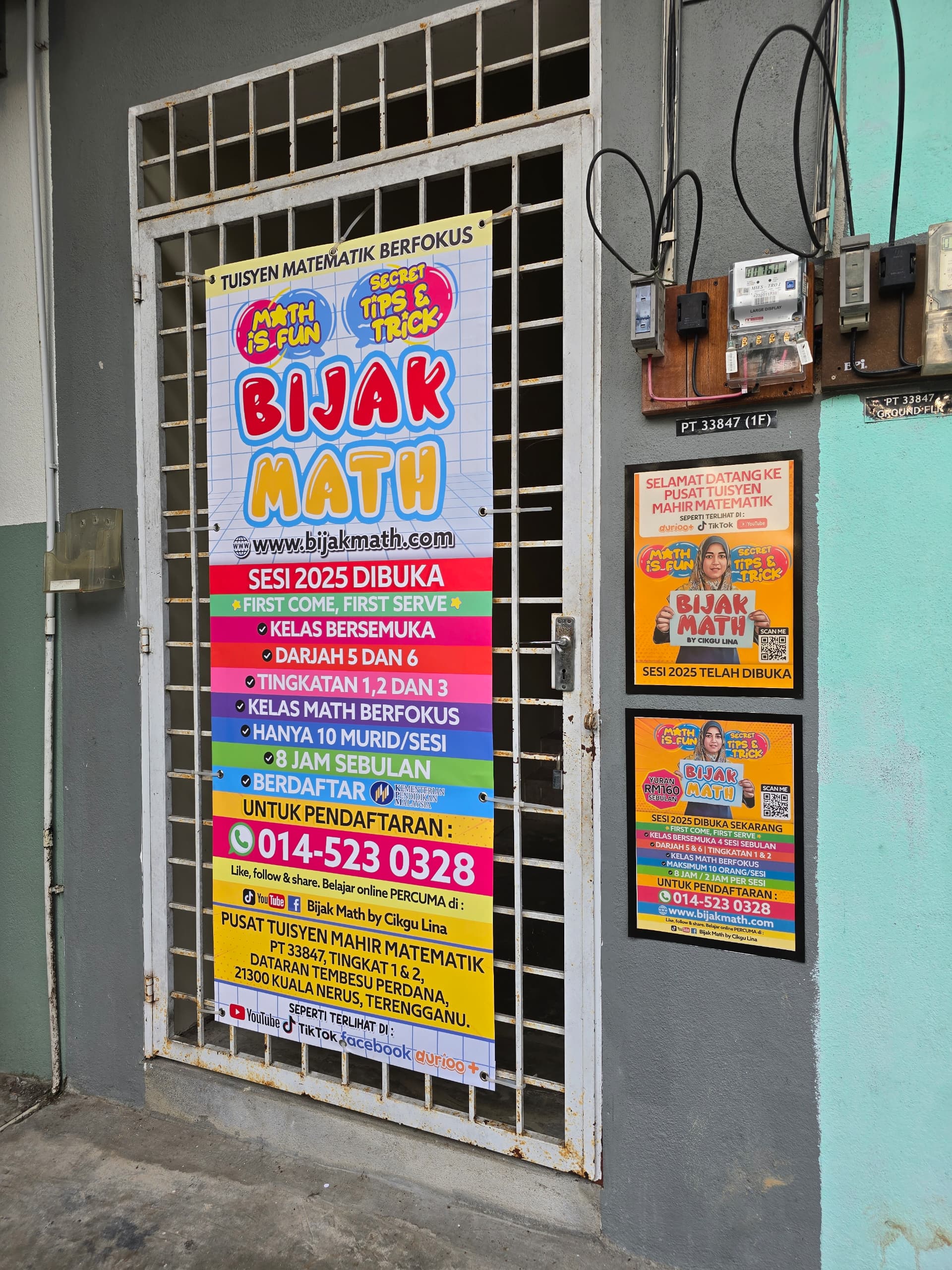Signboard BijakMath by Pusat Tuisyen Mahir Matematik Gong Badak