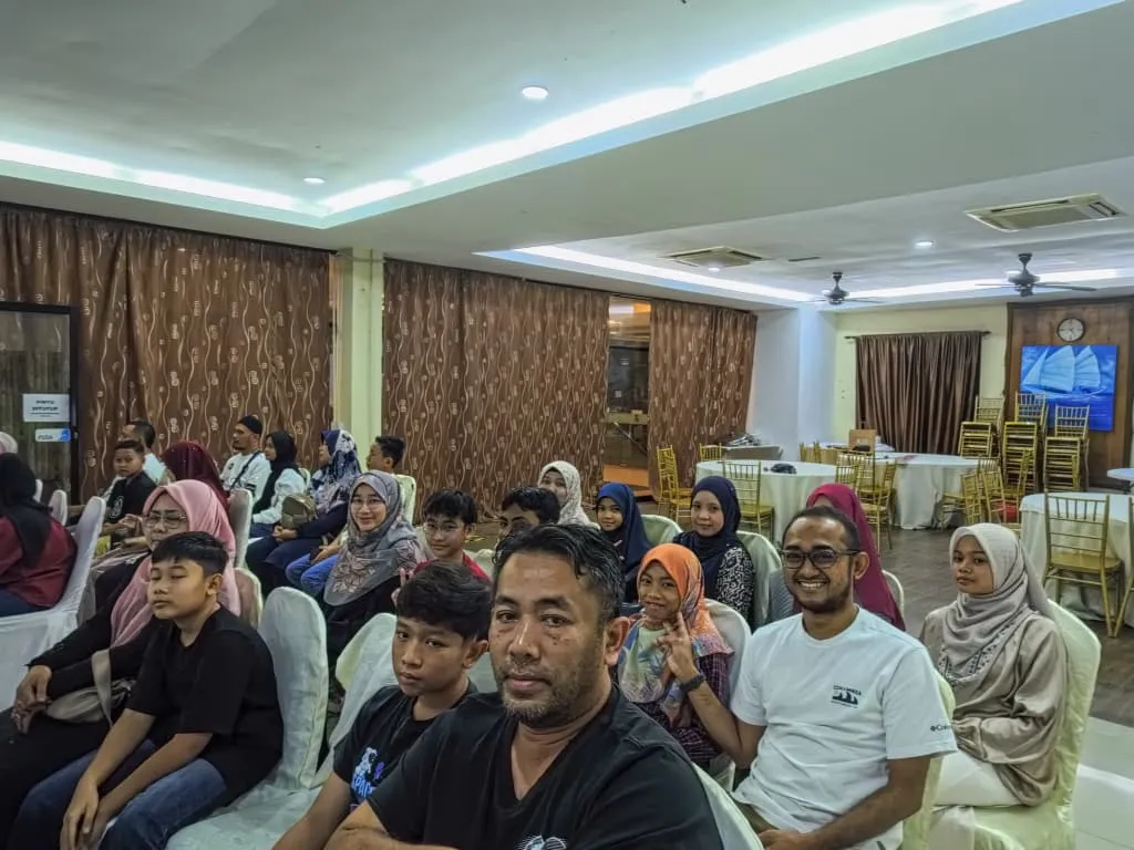 IbuBapa BijakMath bersama anak di majlis tersebut