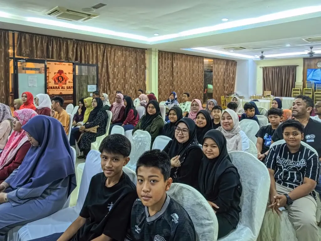 IbuBapa BijakMath bersama anak di majlis tersebut