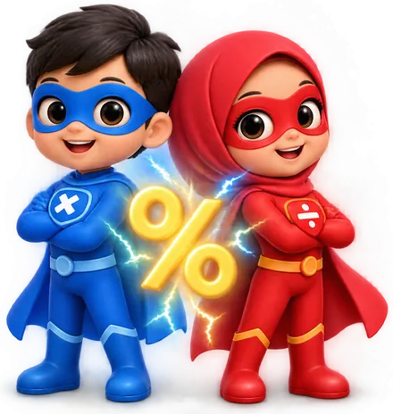 Superhero Pasangan IOO: Kaedah pantas untuk selesaikan soalan berkaitan peratus
